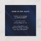 Luxe Zilveren Glitter Salon Benodigdheden Kortingskaartje (Achterkant)