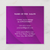 Luxe Zilveren Glitter Salon Benodigdheden Kortingskaartje (Achterkant)