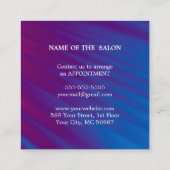 Luxe Zilveren Glitter Salon Benodigdheden Kortingskaartje (Achterkant)