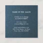 Luxe Zilveren Glitter Salon Benodigdheden Kortingskaartje (Achterkant)