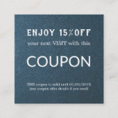 Luxe Zilveren Glitter Salon Benodigdheden Kortingskaartje (Voorkant)