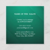 Luxe Zilveren Glitter Salon Benodigdheden Kortingskaartje (Achterkant)