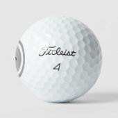 Luxe zilveren paardengolfballen golfballen (Logo)