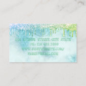 Luxe Zoet Blauwgroen Visitekaartje (Achterkant)