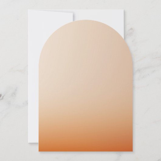 Luxe zonsondergang bruiloft kaart (Achterkant)