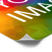 Luxe zwaar papier Maak je eigen foto Poster (Hoek)