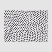 Luxe zwart Confetti Stippen II tissuepapier (Voorkant)