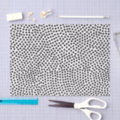 Luxe zwart Confetti Stippen tissuepapier (Craft)