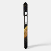 Luxe Zwart en Goud Abstract Geometrisch Case-Mate iPhone Case (Achterkant / Links)