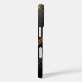 Luxe Zwart en Goud Abstract Geometrisch Case-Mate iPhone Case (Achterkant / Rechts)