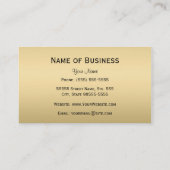 Luxe zwart en goud argyle patroon visitekaartje (Achterkant)