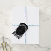 Luxe zwart en goud bruiloft thema Elegant Cadeaulabel (Met Touw)