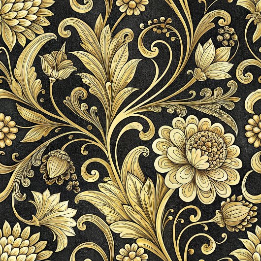 Luxe Zwart en Goud Damast Gezellige Sofa Deken