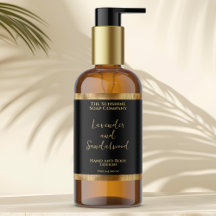 Luxe zwart en goud folie cosmetica flesetiket