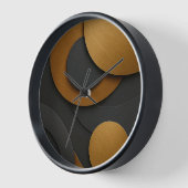 Luxe zwart en goud geometrisch abstract ontwerp (Hoek)