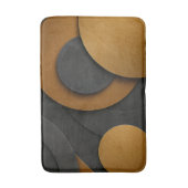 Luxe zwart en goud geometrisch abstract ontwerp badmat (Voorkant Verticaal)