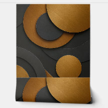 Luxe zwart en goud geometrisch abstract ontwerp
