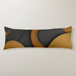 Luxe zwart en goud geometrisch abstract ontwerp lichaamskussen