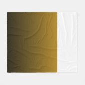 Luxe Zwart en Goud Gradient Fleece Deken (Voorkant (Horizontaal))