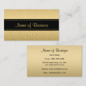 Luxe zwart en goud Jaguar Animal Print Visitekaartje (Voorkant / Achterkant)