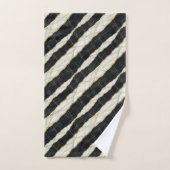 Luxe zwart en goud marmer bad handdoek (Handdoek)