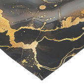 Luxe zwart en goud marmeren achtergrond korte tafelloper (Hoek)