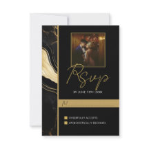 Luxe zwart en goud marmeren foto bruiloft