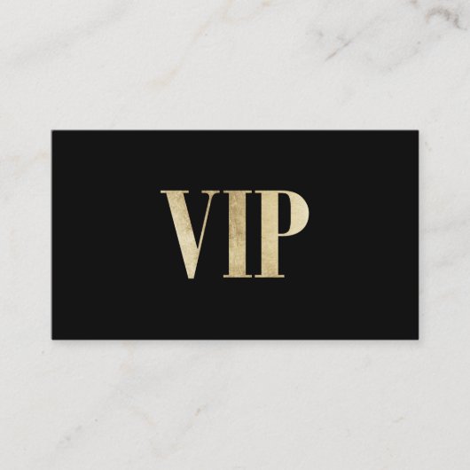 Luxe zwart en goud VIP kaart club lid Visitekaartje (Voorkant)