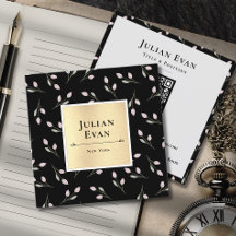 Luxe zwart en gouden bloempatroon