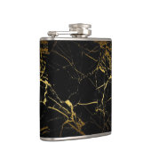Luxe, zwart en gouden marmer heupfles (Rechts)