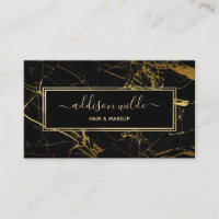 Luxe, zwart en gouden marmer