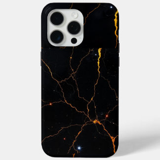 Luxe zwart en gouden marmeren telefoonhoes iPhone 15 pro max hoesje