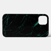 Luxe zwart en groene marmer Case-Mate iPhone case (Achterkant (horizontaal))