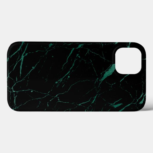 Luxe zwart en groene marmer Case-Mate iPhone case (Achterkant (horizontaal))