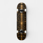 Luxe Zwart & Goud 3D 2027 Persoonlijk Skateboard (Voorkant)