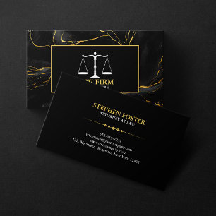 Luxe Zwart Goud Advocaat Jurist Visitekaartje