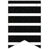 Luxe Zwart Goud Congrats Afstudeerder Foto Vlaggetjes (Eerste vlag)