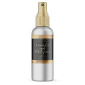 Luxe Zwart & Goud Cosmetica Fles Label