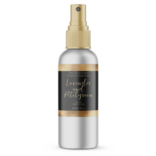 Luxe Zwart & Goud Cosmetica Fles Label