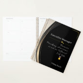 Luxe Zwart & Goud gepersonaliseerd Planner (Display)