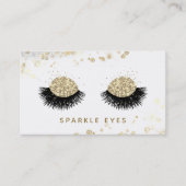 *~* Luxe Zwart Goud Grijs Ogen Lashes Glam Visitekaartje (Voorkant)