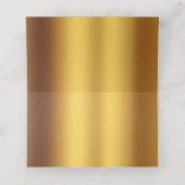 Luxe zwart goud kalligrafie bruiloft plaatskaartje (Binnenkant ongevouwen)