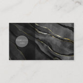 Luxe zwart goud marmer met Logo Visitekaartje (Achterkant)