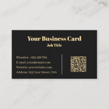 Luxe Zwart & Goud Minimalistisch Professioneel