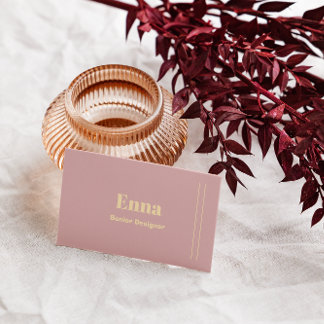 Luxe Zwart & Goud Minimalistisch Professioneel Visitekaartje