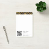Luxe Zwart Goud Modern Post-it® Notes (Kantoor)