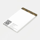 Luxe Zwart Goud Modern Post-it® Notes (Schuin)
