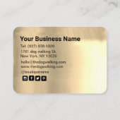 Luxe Zwart Goud Pet Supplies Store Visitekaartje (Achterkant)