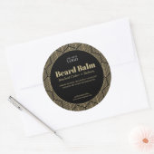 Luxe Zwart & Goud rond productetiket Ronde Sticker (Envelop)
