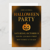 Luxe Zwart & Goud Spooky Elegant Halloween Kaart (Voorkant / Achterkant)